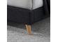 4ft6 Double Novara Dark Grey Fabric Upholstered Bed Frame 3